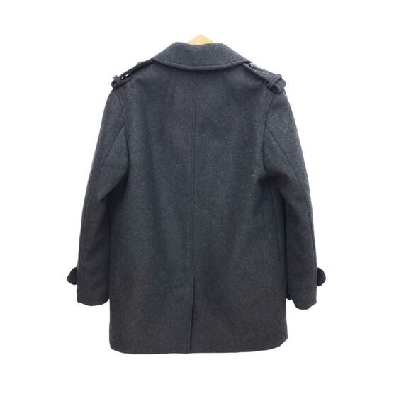 NWOT Isabel Marant Wool Blend Charcoal Short 4 pocket Double Breasted PeaCoat - Picture 14 of 16